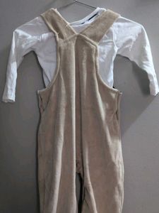 Cute Baby Overalls with Bear Design