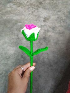 Crocheted Rose Flower