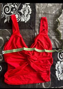 DATE PERFECT Red Cut out Sexy Chic Top