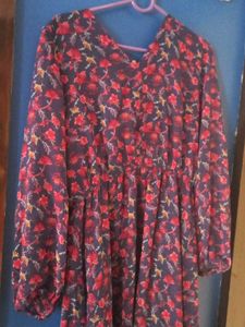 Floral Print Midi Dress