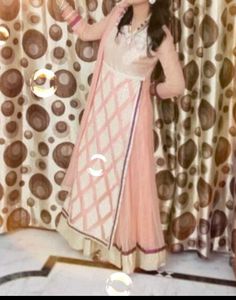 Peach party Kurta Set free delivery