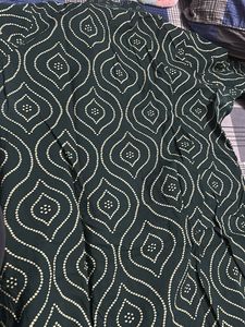 Green Bandhani Print Kurta set