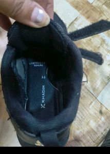 Khadim Black Velcro Shoes
