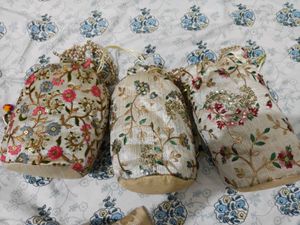 Floral Pouches - Set of 3