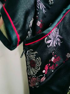 Elegant Floral Cheongsam Dress