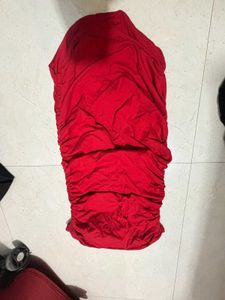 Stunning Red Strapless Mini Dress