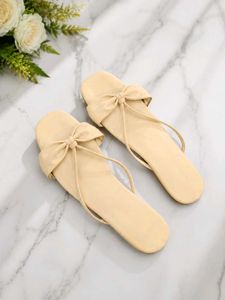 Cute Bow Flat Sandals