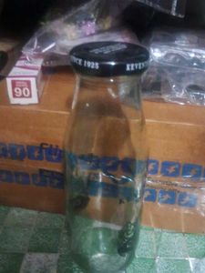 Vintage Keven's Glass Milk Bottle