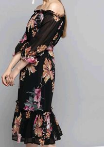 Floral Off-Shoulder Dress