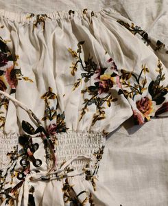 Off-Shoulder Floral Mini Dress