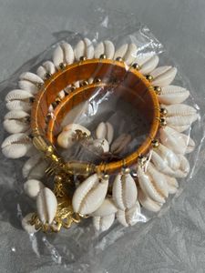 Boho Cowrie Shell Bangles (
