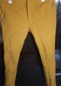 Mustard Yellow Casual Pants