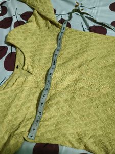 Yellow Embroidered Kurta