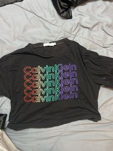 Black Cropped T-Shirt
