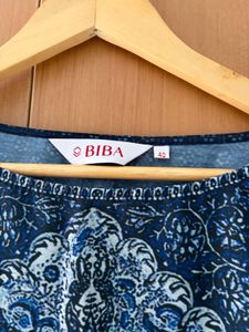 BIBA Women Art Silk Kaftan Kurta with Pants