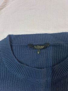 Roadster Blue Striped Sweater