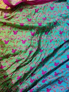 Vibrant Mickey Mouse Print Shrug
