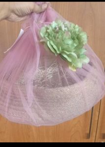 Jute Basket With Net
