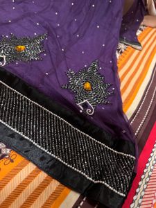 Embellished Purple  3 piece