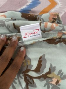 Soft Fabric Floral Sheet &amp; Pillow Cover  Set