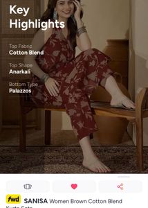 SANISA Maroon Kurta Set | Like New