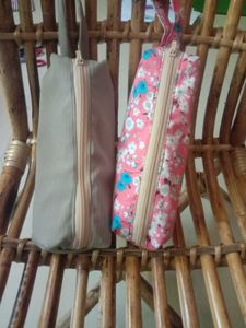 Cute Floral & Plain Pouches