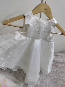 Elegant White Baby Girl Dress