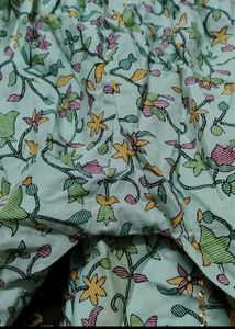 Light Blue Floral Kurta Set
