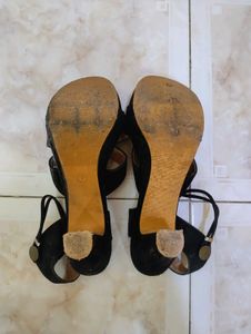 Black Cross-Strap Heels