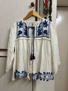 Boho Embroidered Tassel cardigan
