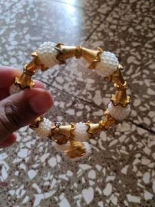 Golden &amp; Pearl Bangle