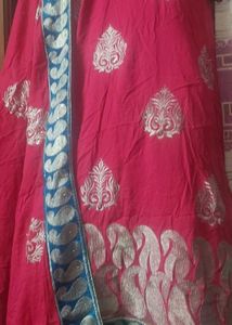 **Pure Cotton Kurti With Velvet Border Dupatta**
