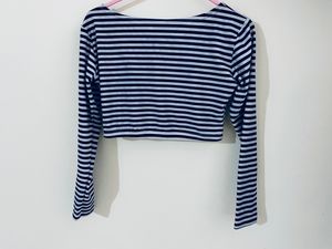stripe design crop top for sale