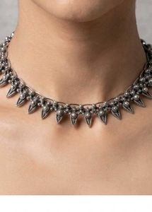 Traditional Oxidized Silver Anklets