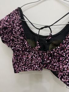 Sparkly Pink Sequin Blouse