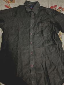 allen solly full sleeve black shirt