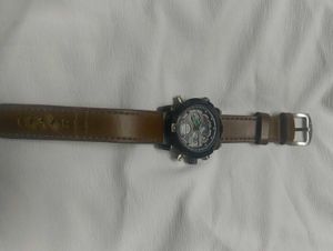 Men's Black &amp; Brown Leather Watch