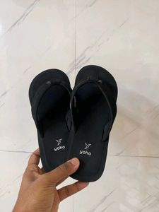 Yoho Black Flip Flops - Casual Comfort