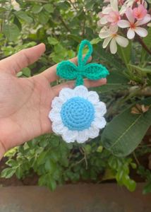 Handmade Crochet Flower Hair Clip
