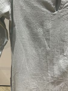 Elegant Grey Cotton Kurta