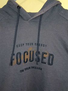 classic navy blue hoodie