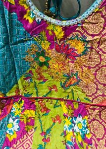 Vibrant Bohemian Patchwork Maxi Dress