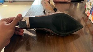 Belle Step Embellished Slingback Heels