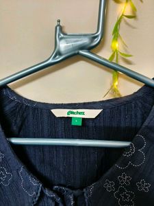 Glitchez Floral Cropped Top with Peter Pan Collar