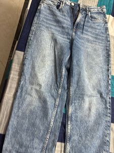 Wide Leg Denim Jeans