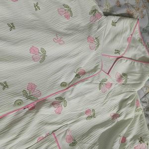 Cute Floral Pajama Set