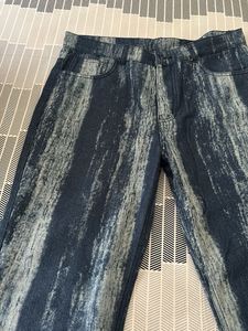 Unique Striped Denim Jeans
