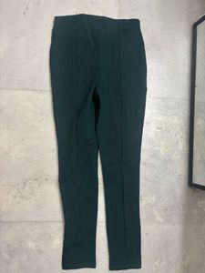 Koovs Dark Green Slim Fit Pants
