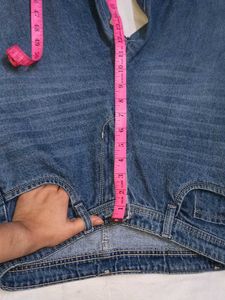 Stylish Wide Leg Blue Jeans