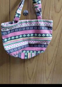 Colorful Striped Tote Bag